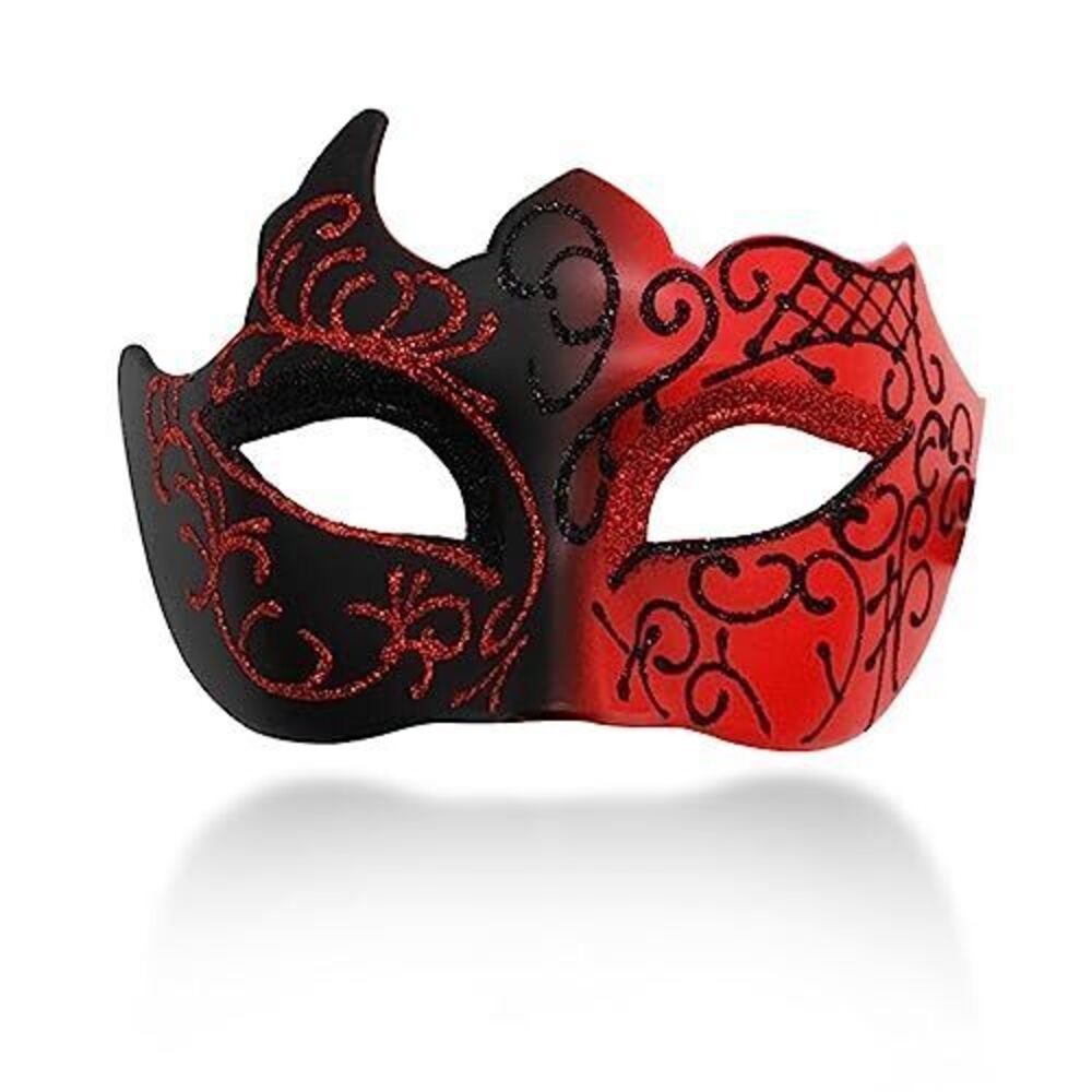 7562 Masquerade Mask Couple Venetian Shiny Retro Masks for Halloween